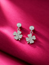 Stone Clover Drop Earrings