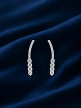 Graduated Clear-Stone Ear Climbers