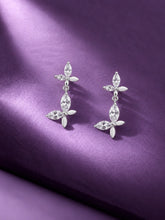 Linked Marquise Leaf Drop Earrings