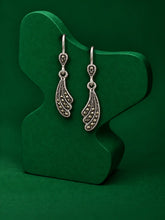 Marcasite Leaf Drop Earrings