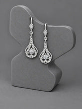 Open Heart Drop Earrings