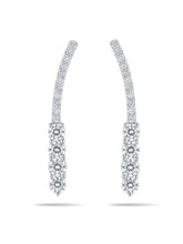 Graduated Clear-Stone Ear Climbers