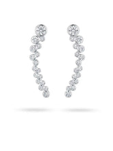 Graduated Bezel Ear Climbers