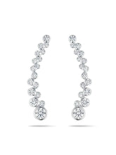 Graduated Bezel Ear Climbers