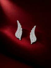 Clear-Stone Wing Ear Climbers