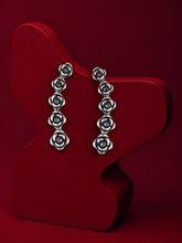Oxidised Rose Ear Climbers
