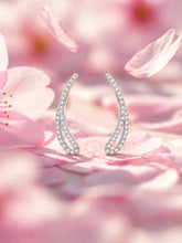Clear-Stone Open Loop Ear Climbers