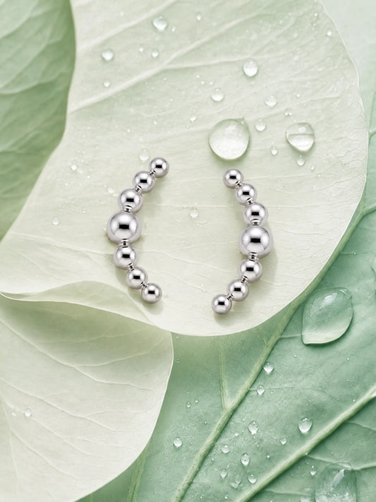 Graduated Bead Ear Climbers