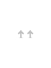 Polished 7 mm Upward Arrow Stud Earrings