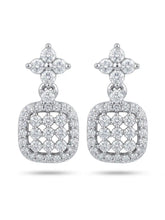 Floral Lattice Drop Earrings
