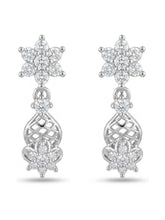 Floral Jali Drop Earrings