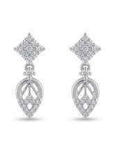 Diamond Lattice Drop Earrings