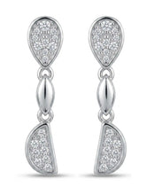 Teardrop Arc Drop Earrings