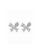 Star-Tipped Asymmetric Butterfly Stud Earrings