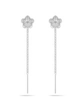 Brushed Flower Sui Dhaga Earrings