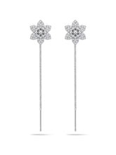 Stone-Set Lotus Sui Dhaga Earrings