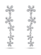 Five Bloom Drop Earrings