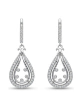 Open Teardrop Drop Earrings