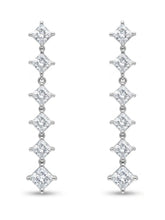 Graduated Square Drop Earrings