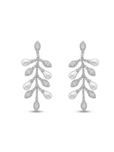 Pearl Leaf Cascade Earrings