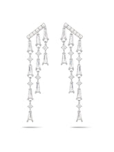 Three Strand Drop Earrings