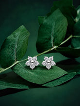 Five-Stone Floral Stud Earrings