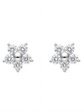 Five-Stone Floral Stud Earrings
