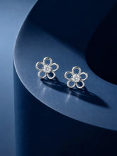 Open Loop Floral Stud Earrings