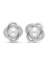 Orbit Frame Ivory-Orb Stud Earrings