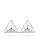 Polished Pyramid Stud Earrings
