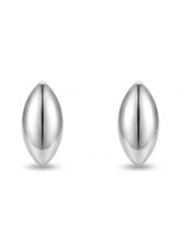 Polished Marquise Dome Stud Earrings