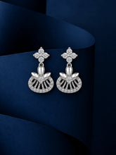 Lotus Fan Drop Earrings