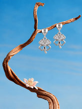 Heart Clover Drop Earrings