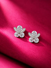 Butterfly Trio Clear-Stone Stud Earrings