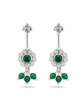 Green Floral Oxidised Bead Bugadi