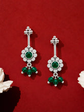 Green Floral Oxidised Bead Bugadi