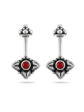 Red Compass Oxidised Motif Bugadi