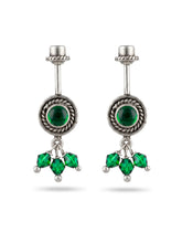 Green Round Oxidised Rope Bugadi