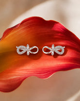 Infinity Baguette Stud Earrings