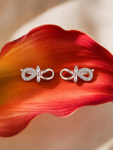 Infinity Baguette Stud Earrings