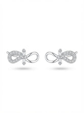 Infinity Baguette Stud Earrings