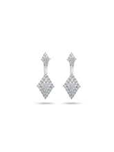 Diamond Halo Ear Jacket Stud Earrings
