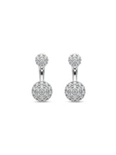 Double Orb Ear Jacket Stud Earrings