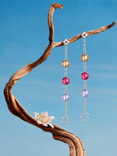 Star And Flower Bead Drop Earrings