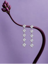 Graduated Square Drop Earrings