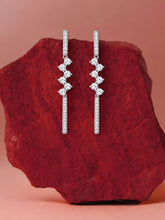 Zigzag Line Drop Earrings
