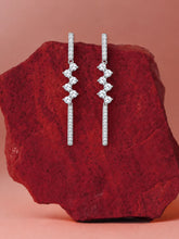 Zigzag Line Drop Earrings