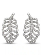 Open Leaf Stud Earrings
