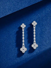 Floral Line Drop Earrings