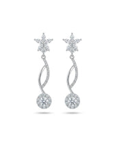 Floral Orbit Drop Earrings